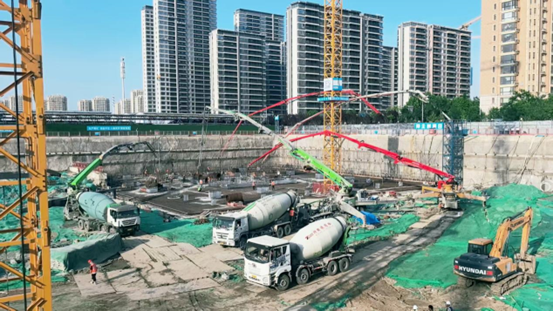 31小時(shí)，7000方！特固德商砼圓滿完成中建二局跨國(guó)區(qū)域總部集聚區(qū)項(xiàng)目1#樓筏板混凝土供應(yīng)任務(wù)